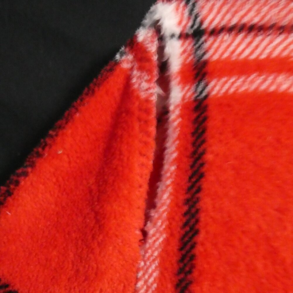 MIKK LOUNGE | xl - extra large | Plaid Fleece Zip-Up Front Closure Hooded Pajama - Picture 16 of 16